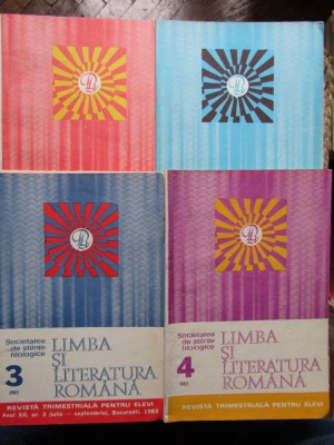Limba și literatura rom&amp;acirc;nă. Revistă trimestrială pentru elevi, 4 VOL 1983 foto