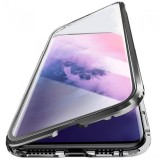 Husa de protectie 360, Nytrogel, compatibila cu Huawei P30 Pro, magnetica cu sticla fata-spate, Negru
