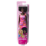 Cumpara ieftin Papusa Barbie, cu par afro si rochita roz