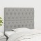 vidaXL Tăblii de pat, 2 buc, gri deschis, 90x7x78/88 cm, textil 3116650
