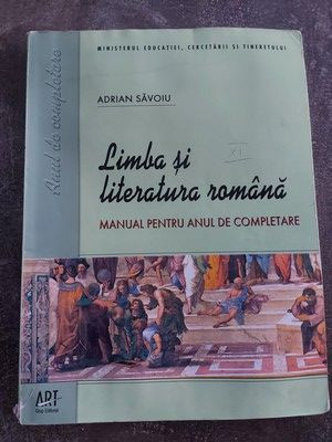 Limba si literatura romana Manual pentru anul de completare- Adrian Savoiu foto