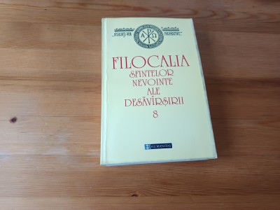 FILOCALIA VIII/8 EDITIA A2A 2002. CU UN STUDIU DESPRE ISTORIA ISIHASMULUI IN ROMANIA+ TEXTE ALE UNOR CALUGARI ROMANI. TRAD. PR. DUMITRU STANILOAE foto