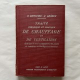 H. Rietschel - Traite theorique et practique de chauffage et de ventilation - 1943 - In franceza