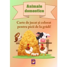 Animale domestice. Carte de jucat si colorat pentru picii de la gradi! &ndash; Delia Tautan