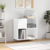 vidaXL Dulap pentru discuri, alb, 84,5x38x89 cm, lemn compozit