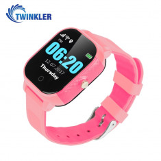 Ceas Smartwatch Pentru Copii Twinkler TKY-FA23 cu Functie Telefon, Localizare GPS, SOS, Istoric traseu, Pedometru, Roz, Cartela SIM Cadou foto