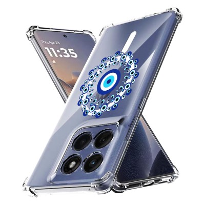 Husa antisoc pentru motorola edge 60 / edge 60 fusion - airbag magsafe, 4 col&amp;Egrave;uri ranforsate - evil eye foto