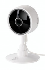 Camera supraveghere smart DELTACO SMART HOME, pentru interior, 1080p, WiFi 2,4 GHz, IR 10m, 1/4 CMOS, microSD, alb foto