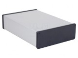 Carcasă aluminiu gri 191x280x66mm