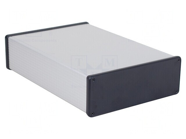 Carcasă aluminiu gri 191x280x66mm
