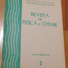 Revista de fizica si chimie Nr. 2 din 1983