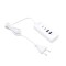 Incarcator universal cu incarcare rapida , 4 Port-uri, 2xusb, 2x Typec, 20w, Indicator Led, Alb FastCharger