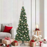 VidaXL Pom de Crăciun Artificial pentru Colț Verde 180 cm PVC și Metal 3397261