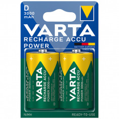 Acumulator Varta R20 D Ready To Use 3000 mAh 2 Bucati / Set foto