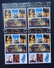 TURKMENISTAN- ARTA-PERSONALITATI-II-4 x6v+3vg.in 4coali mici,-MNH**-TU PLR 58A