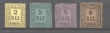 Italy Romagna 1859 Definitives, Drawing numbers, 2-5 BAJ, Mi.3-6, MH AM.089, Nestampilat