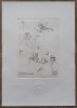 Scena de birt// gravura Octavian Ion Penda dupa un desen de Constantin Piliuta, Istorice, Acuarela, Altul