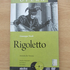 GIUSEPPE VERDI- RIGOLETTO- colectia Mari spectacole de opere, cu cd,dvd- r4a