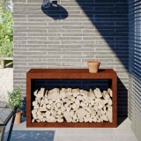 vidaXL Suport pentru lemne de foc 100x40x60 cm Oțel pentru intemperii 850988
