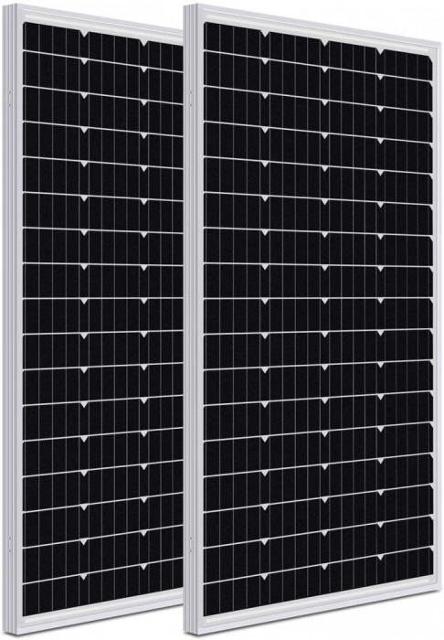 Set 2 panouri solare monocristaline, 260W, 24VDC 18.5 Kg, 1650x990x40 mm