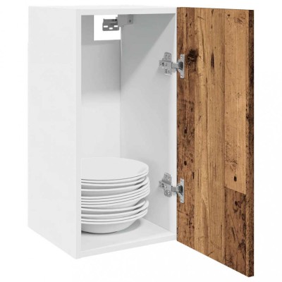 Gossi dulap suspendat, lemn vechi, 30x31x60 cm, lemn prelucrat foto