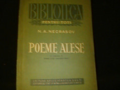 POEME ALESE-NECRASOV-TRAD.M. R. PARASCHIVESCU foto