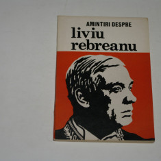 Amintiri despre Liviu Rebreanu - Popescu-Sireteanu