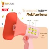 Portavoce Megafon muzical copii Trumpet Multifunctional cu sunete inregistrare si efect schimbare voce