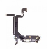 Flex Incarcare iPhone 14 Pro Max, Silver, Mufa Alimentare, Port USB-C, Inlocuire Mufa Defecta, Componenta Service GSM