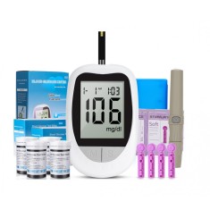 Set Glucometru IVD KH100, cu 50 Teste si 50 Ace, Instant mg/dL, Code Free C1128