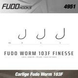 Carlige Fudo Worm 103F Finesse Nr.2 10buc/plic