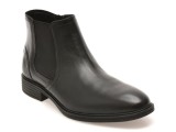 Ghete elegante GEOX negre, U66NZA, din piele naturala
