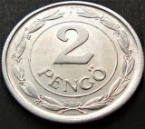 Moneda istorica 2 PENGO - UNGARIA, anul 1943 *cod 1913 = EXCELENTA!