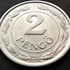 Moneda istorica 2 PENGO - UNGARIA, anul 1943 *cod 1913 = EXCELENTA!