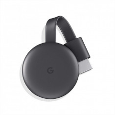 Media player Google Chromecast 3, Full HD, HDMI Streaming, Negru foto