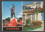 CPIB 23591 CARTE POSTALA - COVASNA: OSTASUL ROMAN, HOTEL &quot;COVASNA&quot;, IZVOARELE MINERALE, CIRCULATA, 1995, STAMPILE, TIMBRU, Fotografie