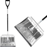 Lopata de zapada ALUMAX S, 500x375 mm, lungime 1505 mm, cu coada din aluminiu, lamela din cauciuc, mix culori, asamblata