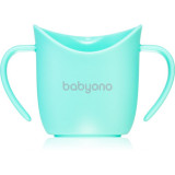 BabyOno Be Active Ergonomic Training Cup cană pentru antrenament cu m&acirc;nere Mint 6 m+ 120 ml