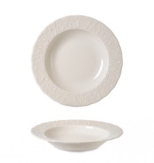 Rinart Farfurie ad&acirc;ncă - Pera - Porţelan - 21 cm (250cc) - set de 6