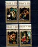 Burundi 1979 - Crăciun, suprataxa, picturi, arta, serie neuzata