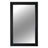 Oglinda perete lemn negru 50x80 cm