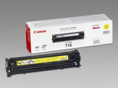 Toner Canon CRG716Y, yellow, capacitate 1500 pagini, pentru LBP5050, LBP5050n foto