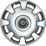Capace roti Alfa Romeo R15, ABS, Gri/Negru, Compatibil Universal (4 buc)