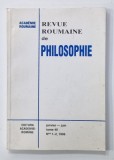 REVUE ROUMAINE DE PHILOSOPHIE , TOME 40 ,No. 1 -2 , 1996
