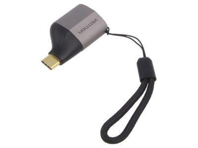 Adaptor DisplayPort 1.2 USB C aurit foto