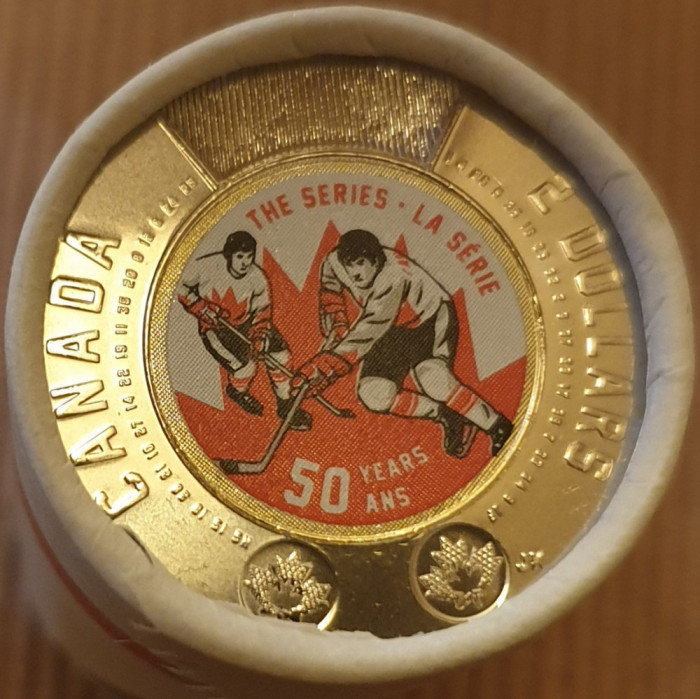 2 Dollars 2022 Canada, Summit Series - Hockey, unc, varianta color
