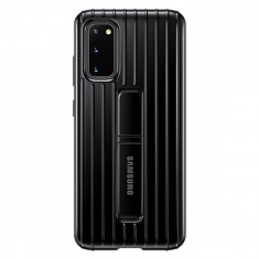 Husa Samsung Protective Standing Cover pentru Samsung Galaxy S20, EF-RG980CBEGEU, Negru