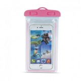 Husa Universala Subacvatica Roz pentru Smartphone 4.8-5.8 Inch, Protectie Apa, Accesorii GSM