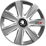 Cumpara ieftin Set 4 Capace Roti GTX Gri R16, Pentru Skoda Nou