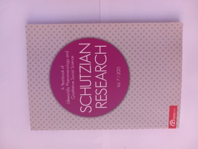 SCHUTZIAN RESEARCH - A YEARBOOK OF LIFEWORLDLY PHENOMENOLOGY - VOL.7 - 2015 foto